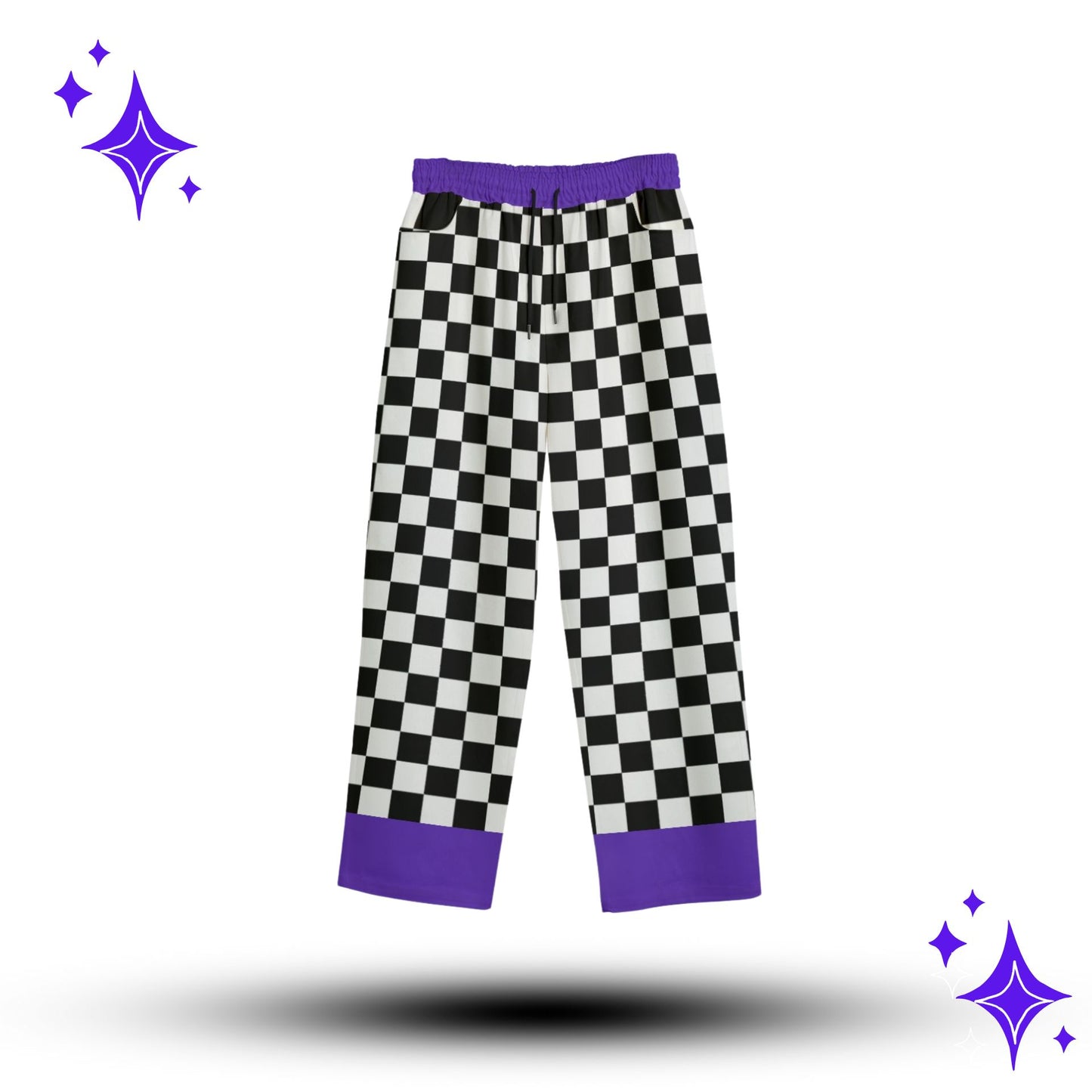 Checkers n Okie Dōke Purple Clown Suit Pants