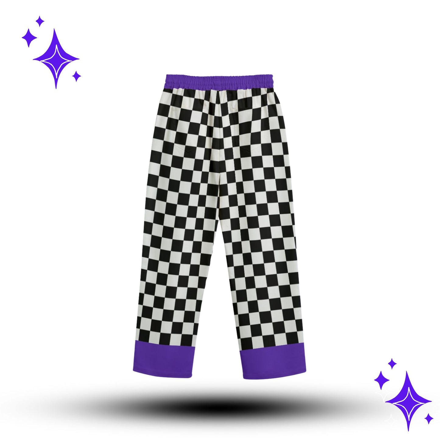Checkers n Okie Dōke Purple Clown Suit Pants