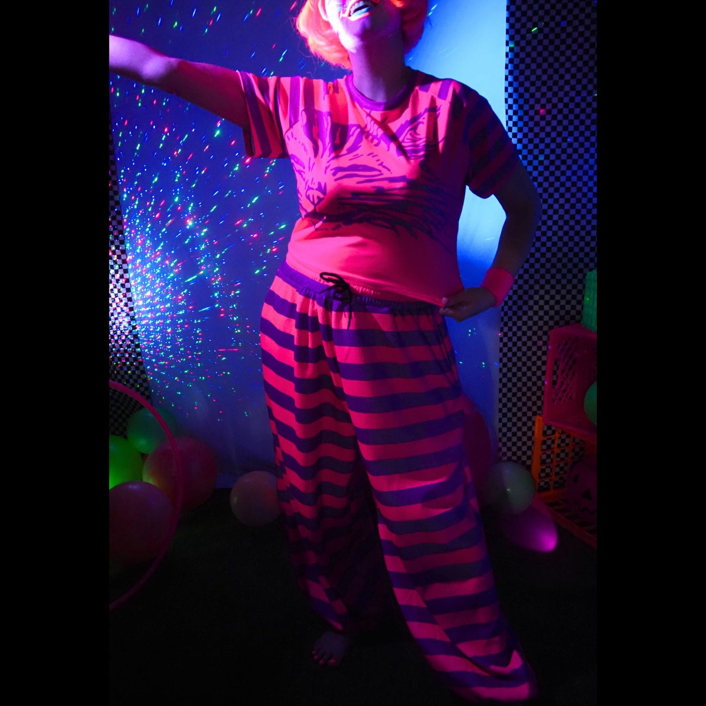 Pantalones abullonados de gato de Cheshire