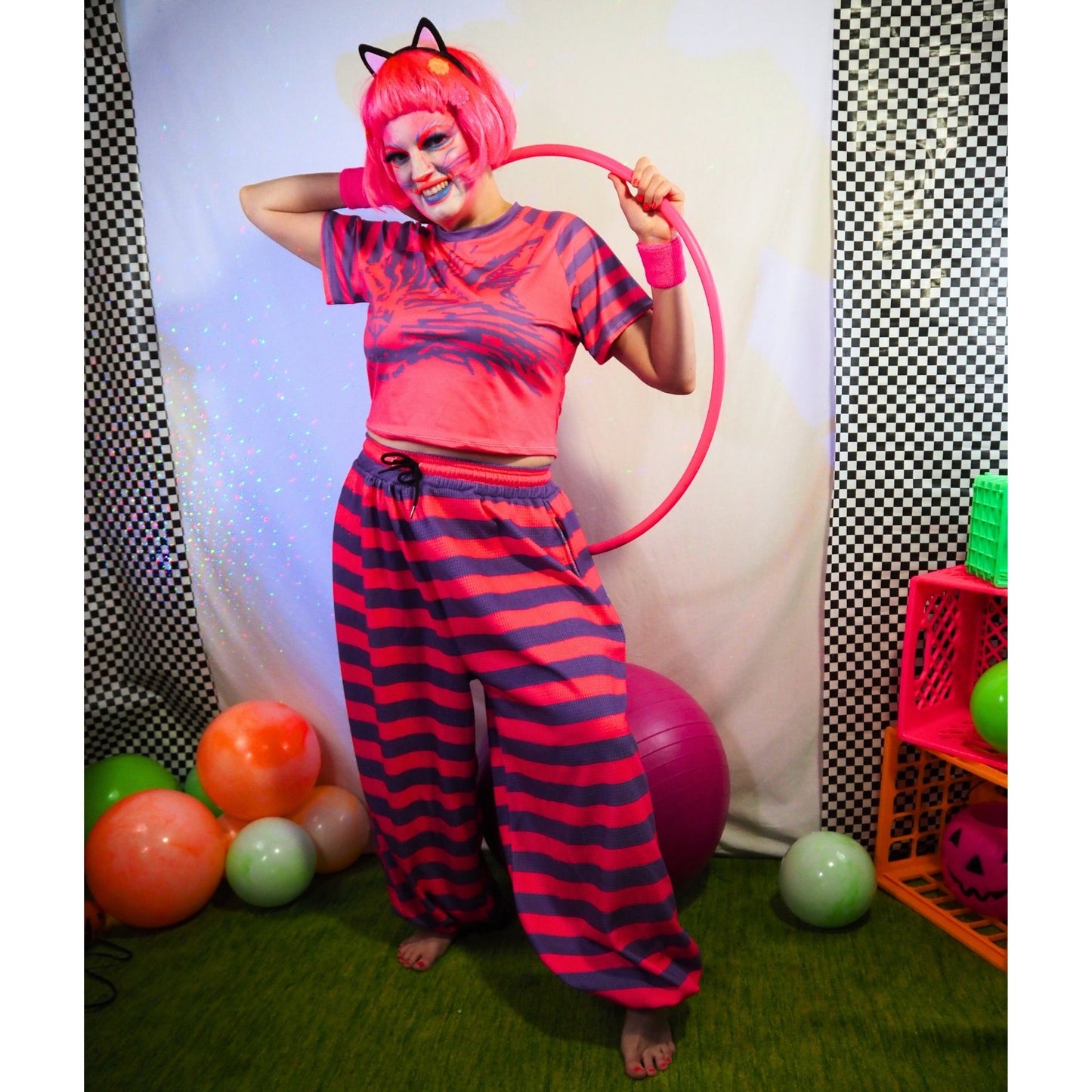 Pantalones abullonados de gato de Cheshire