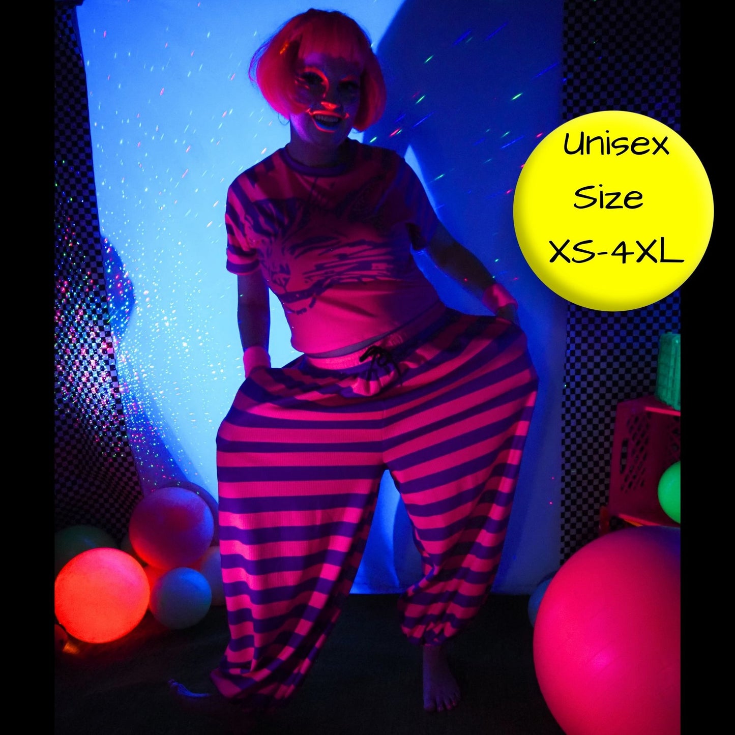 Pantalones abullonados de gato de Cheshire