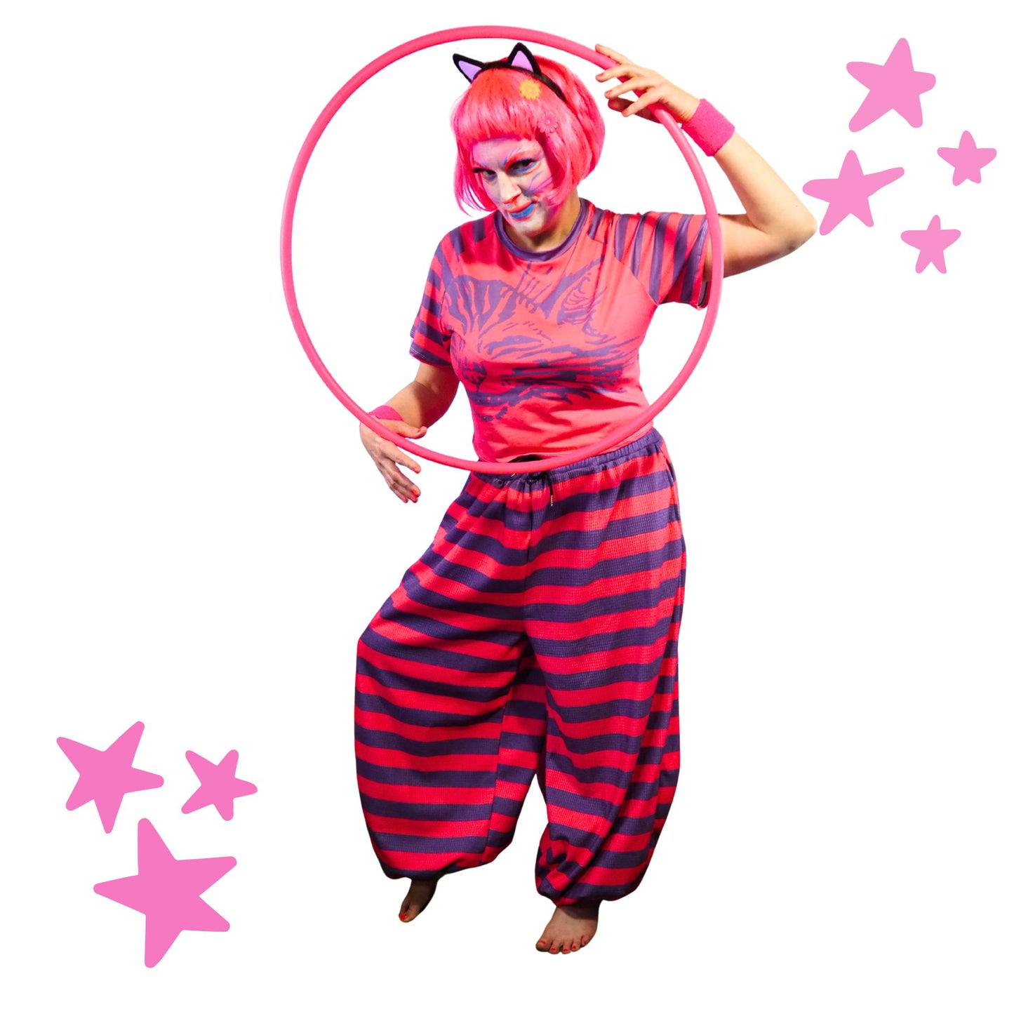 Pantalones abullonados de gato de Cheshire