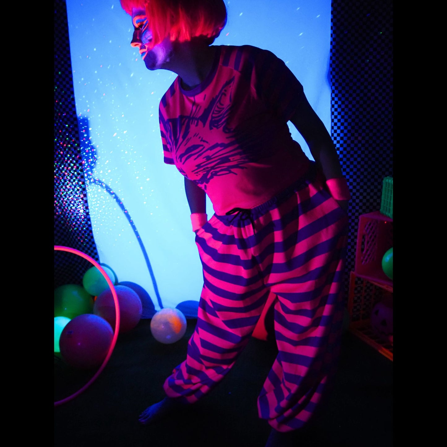 Pantalones abullonados de gato de Cheshire