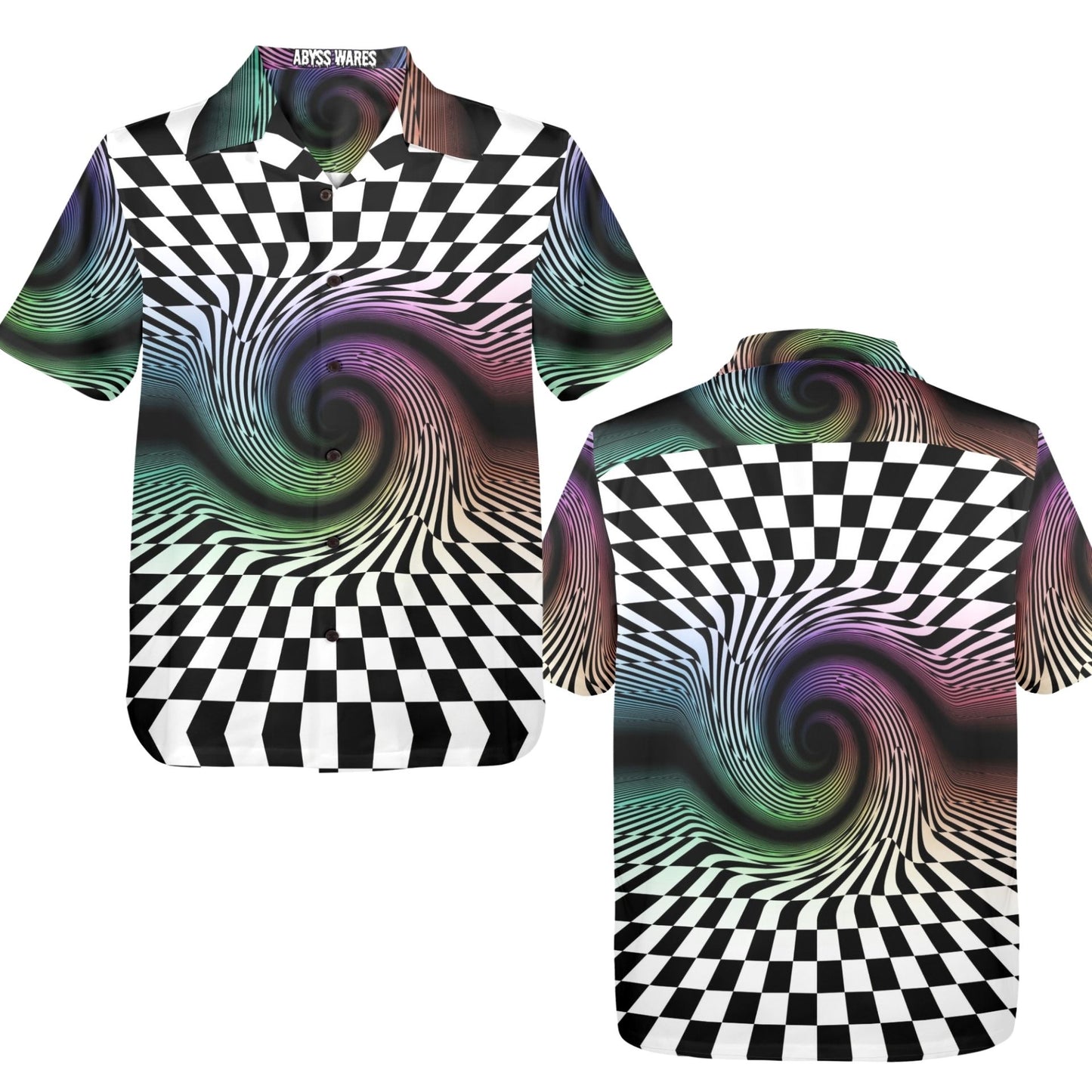 Chromatrip Check Button Up
