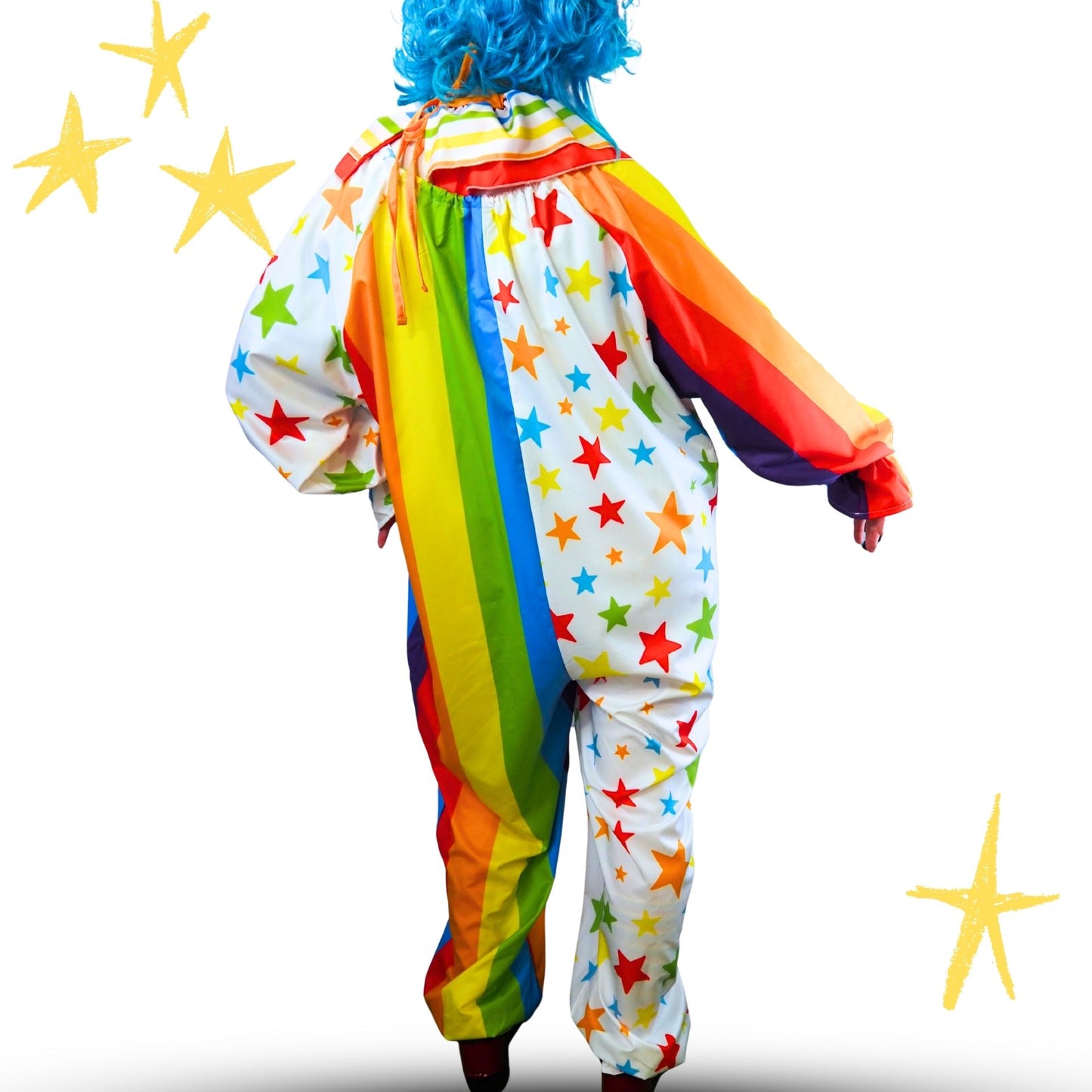 Circus Coveralls Party Poobah Pro Clown Suit w Pockets