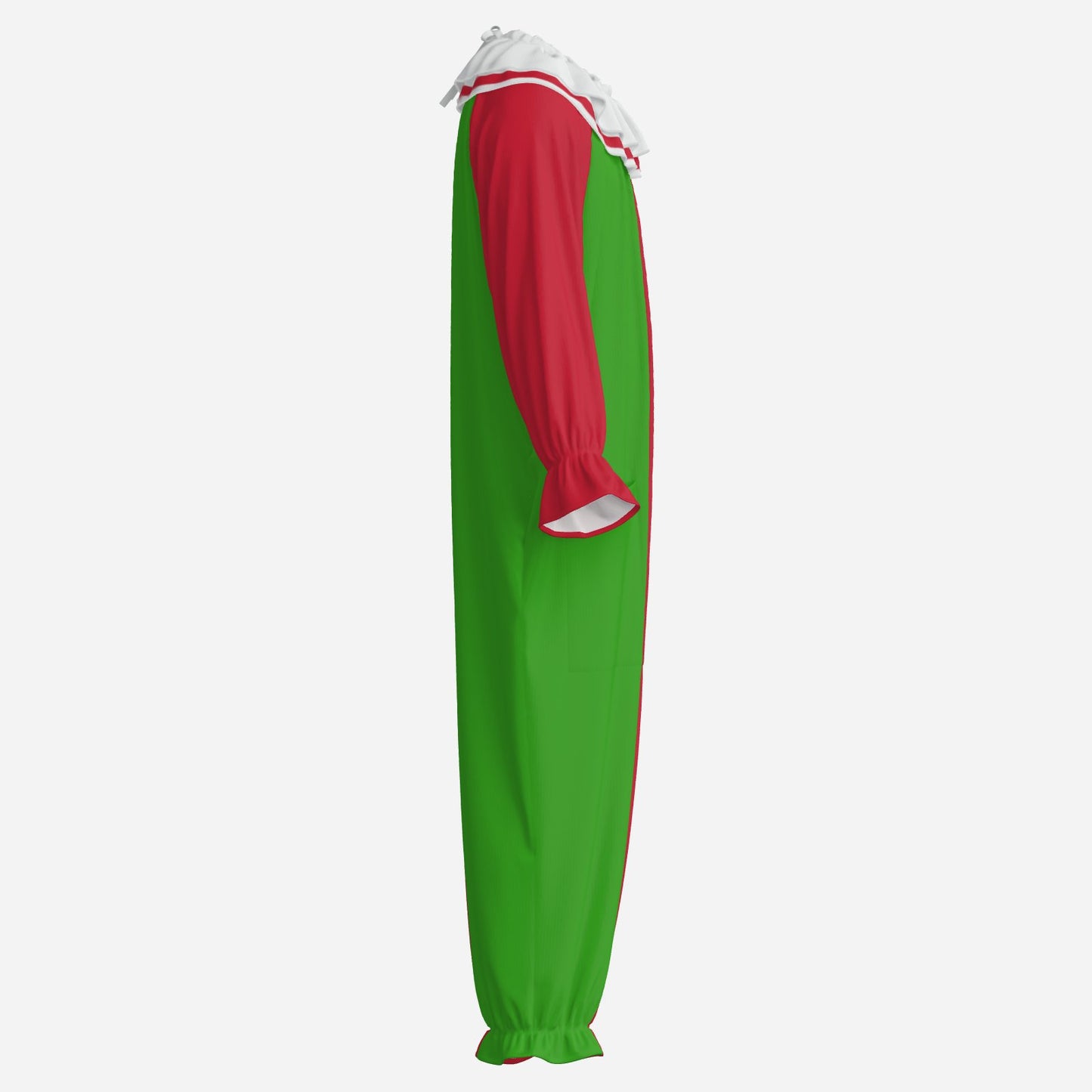 Circus Coveralls Red Green Christmas Clown Suit