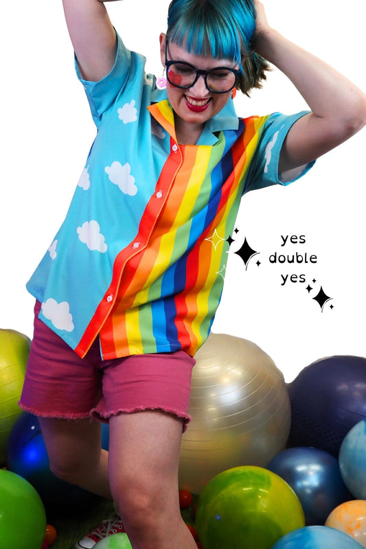 Clouds n Rainbows Blouse USA-made