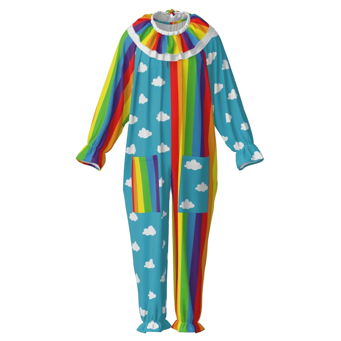 Clouds n Rainbows Clown Suit n Collar
