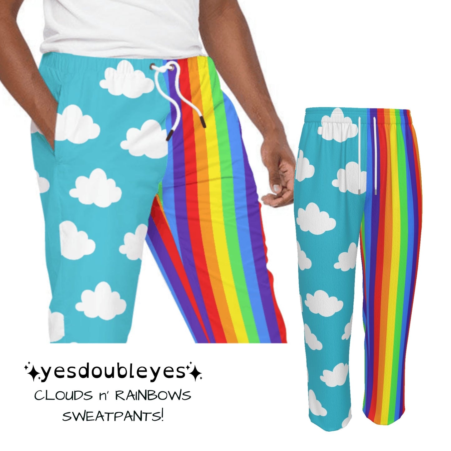 Clouds n Rainbows Cotton Sweatpants