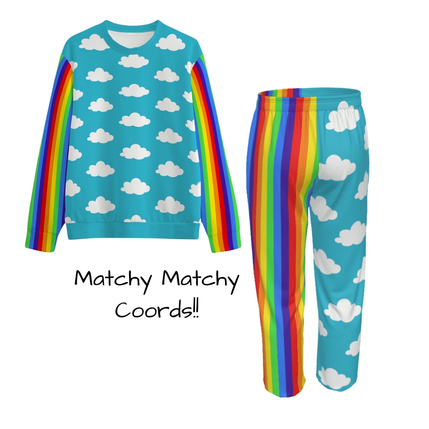 Clouds n Rainbows Cotton Sweatpants