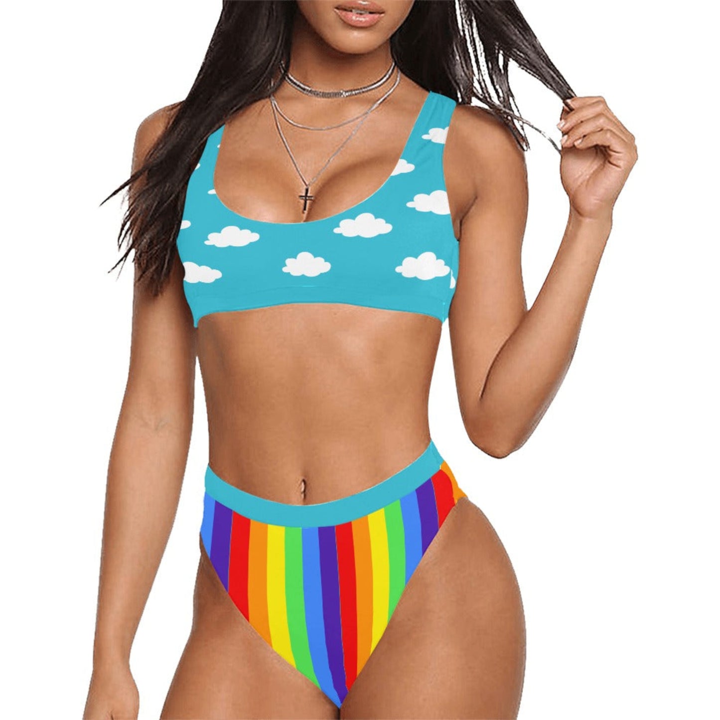 Clouds n Rainbows Sport Bikini Set