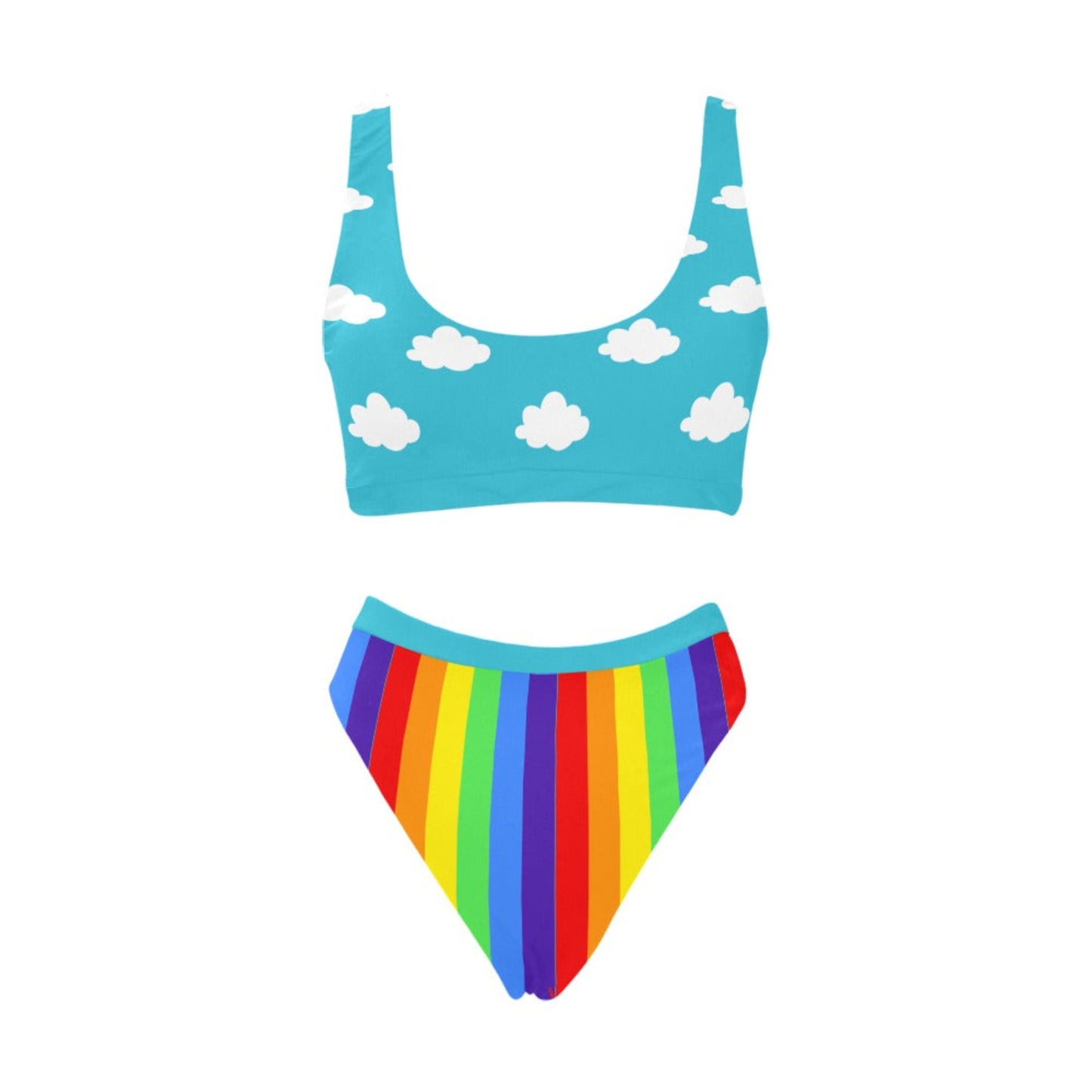 Clouds n Rainbows Sport Bikini Set