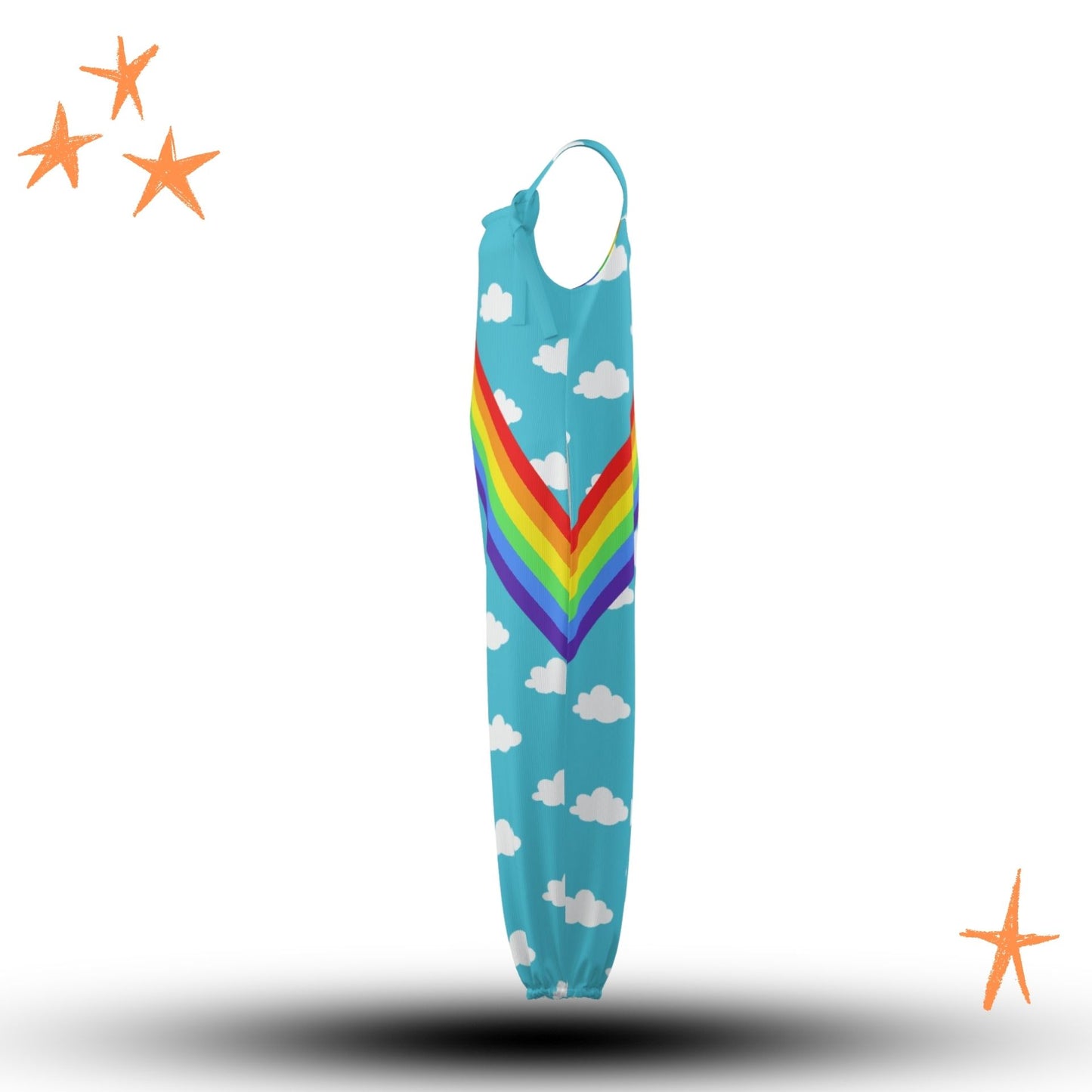 Clouds n Rainbows Sleeveless Clown Suit