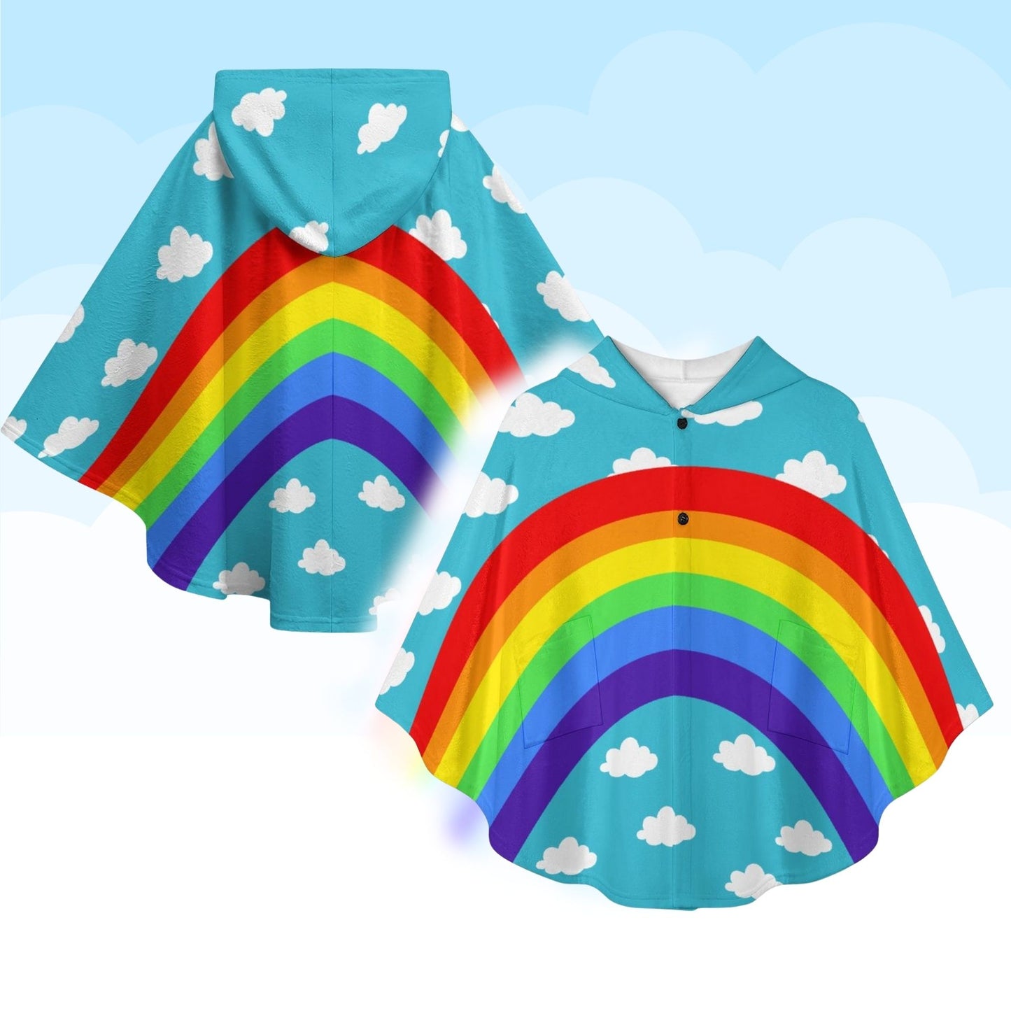 Clouds n Rainbows Cuddle Cloak
