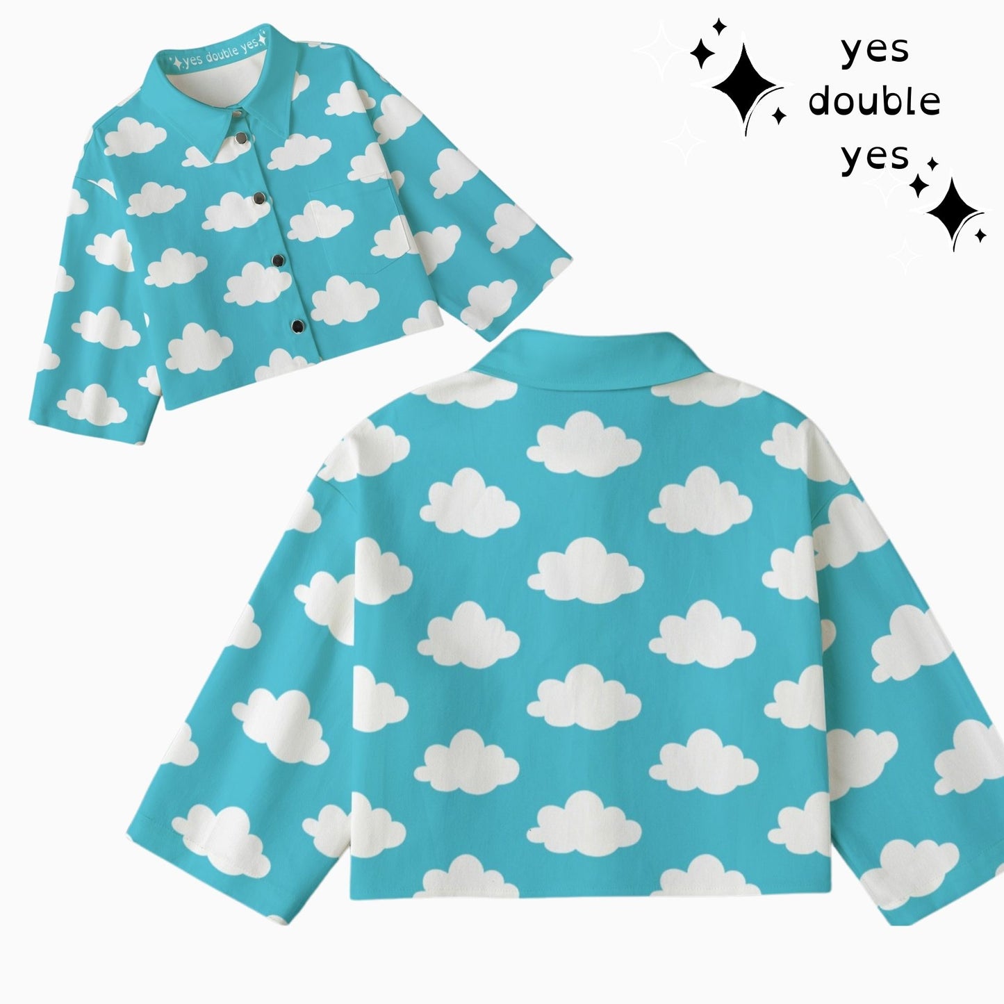 Cloudy Heaven Cropped Jacket Clowncore Bolero