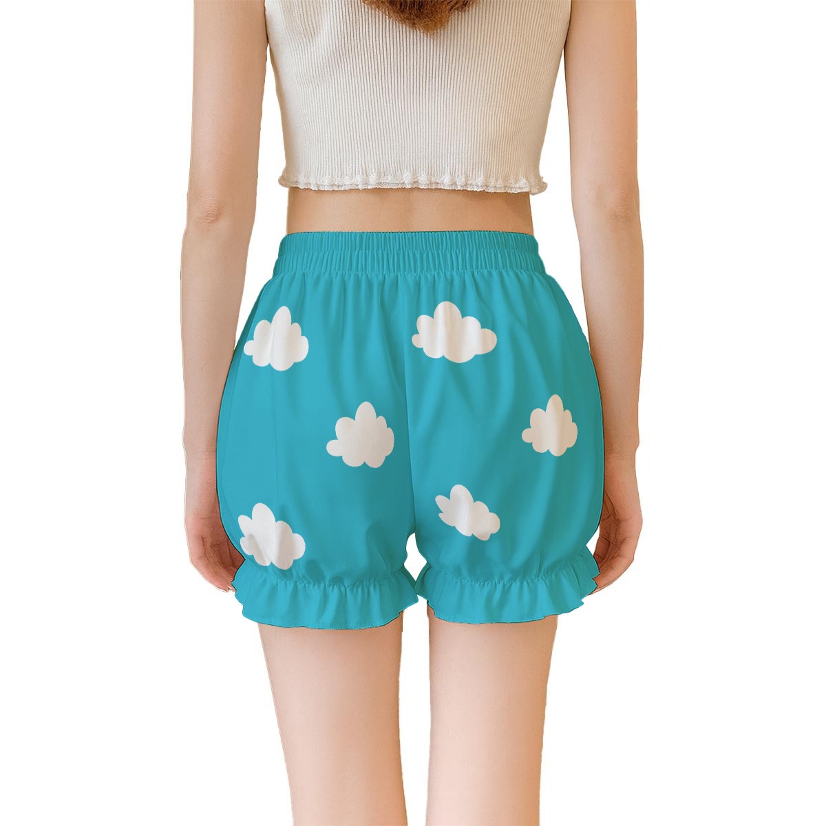 Cloudy Heaven Ruffle Clown Knickers