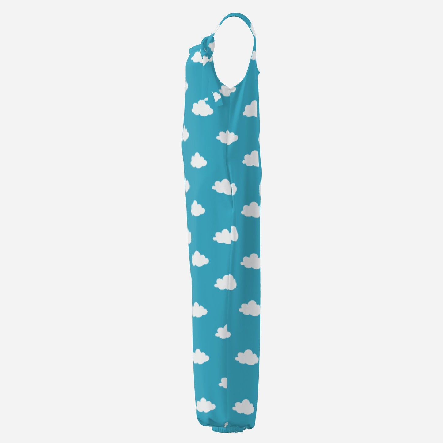 Cloudy Heaven Sleeveless Clown Suit Jumpsuit