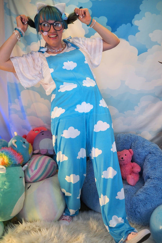 Cloudy Heaven Cute Overalls