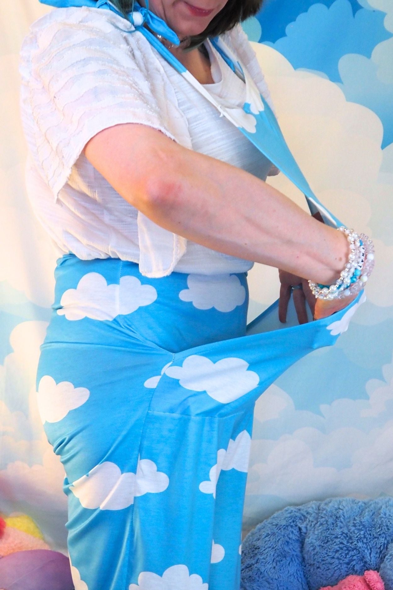 Cloudy Heaven Cute Overalls