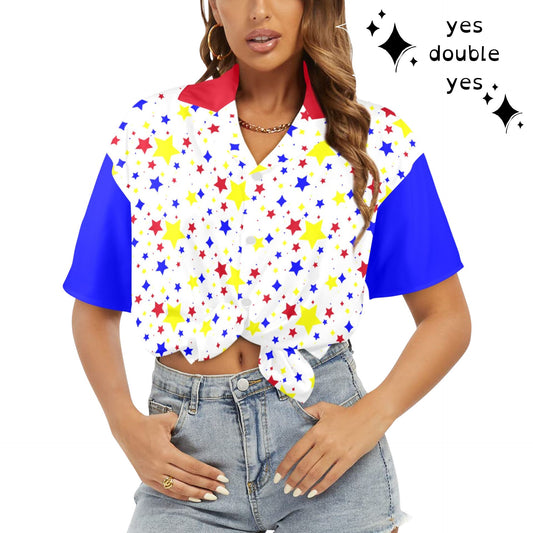 Clown Star Button Up Blouse