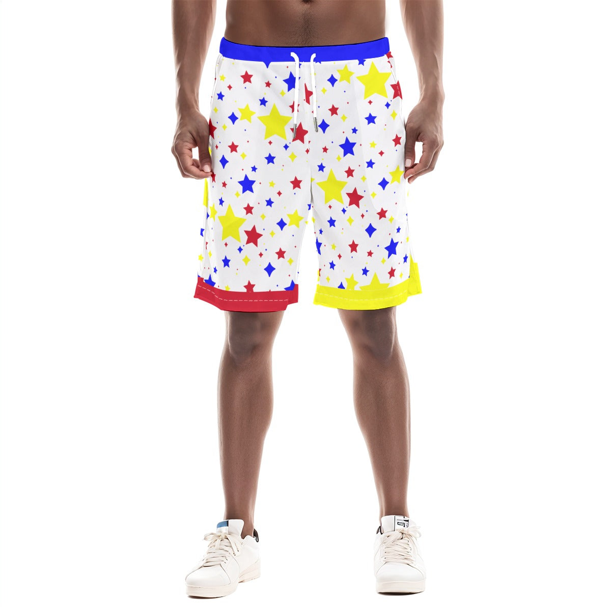 Clown Star Knee Length Gym Shorts