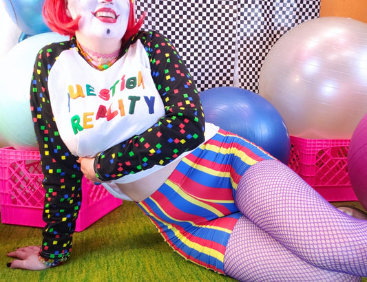 Clown Stripes Bike Shorts