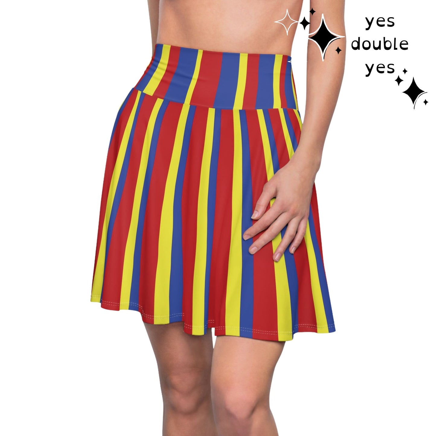 Clown Stripe Skate Skirt