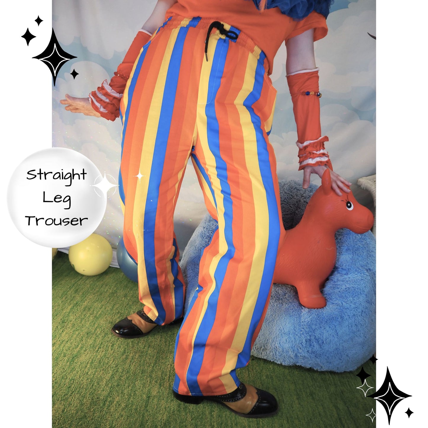 Richie Tigerstreifen-Anzughose Geldgrün