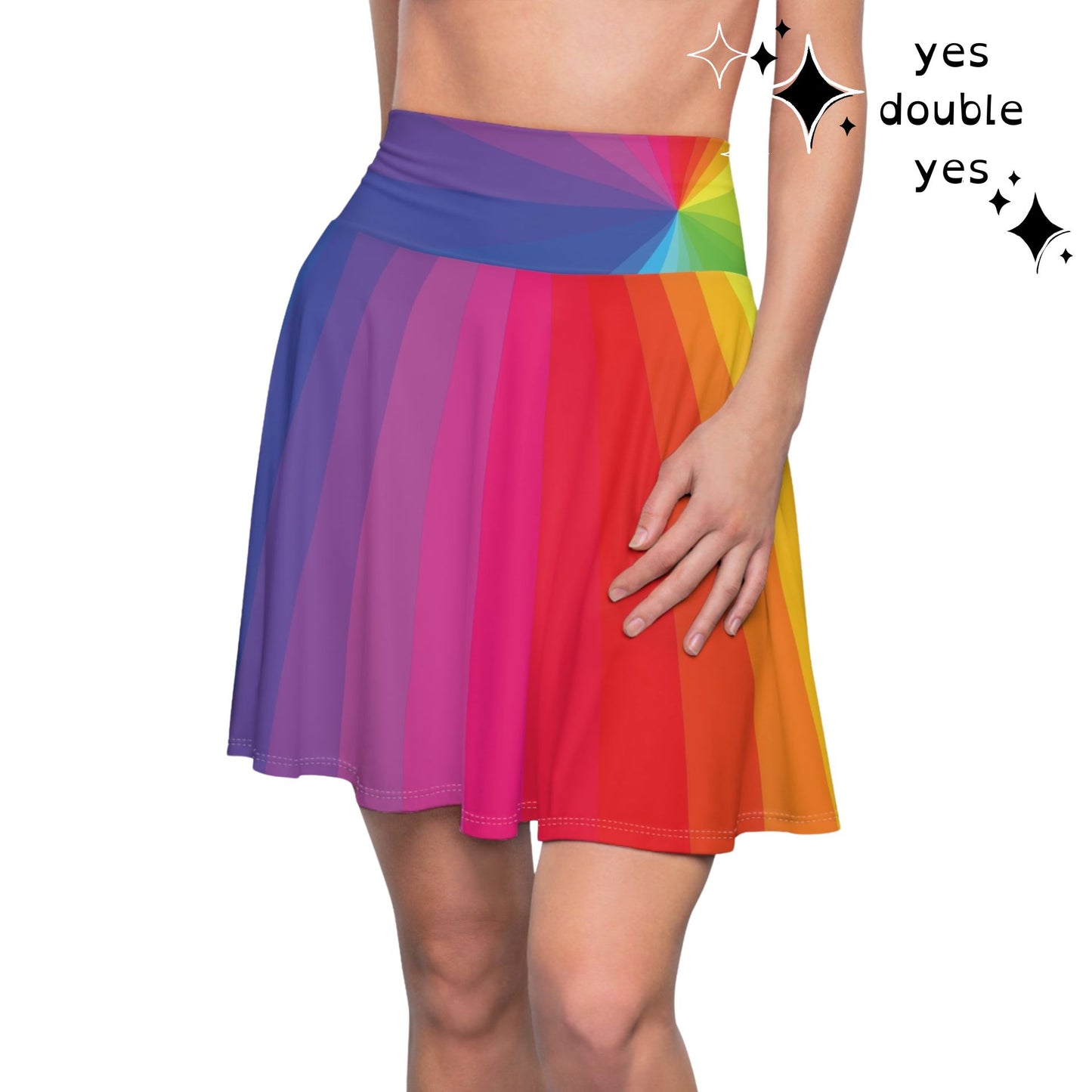 Color Wheel Rainbow Skirt