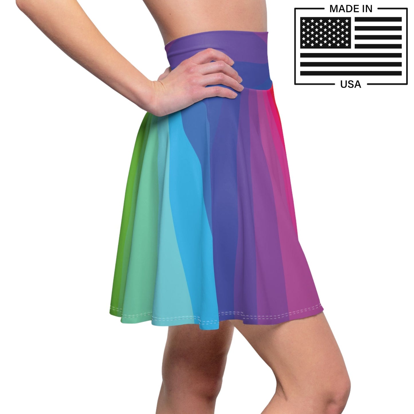 Color Wheel Rainbow Skirt