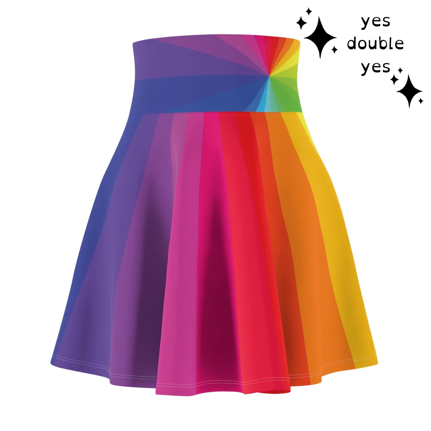 Color Wheel Rainbow Skirt