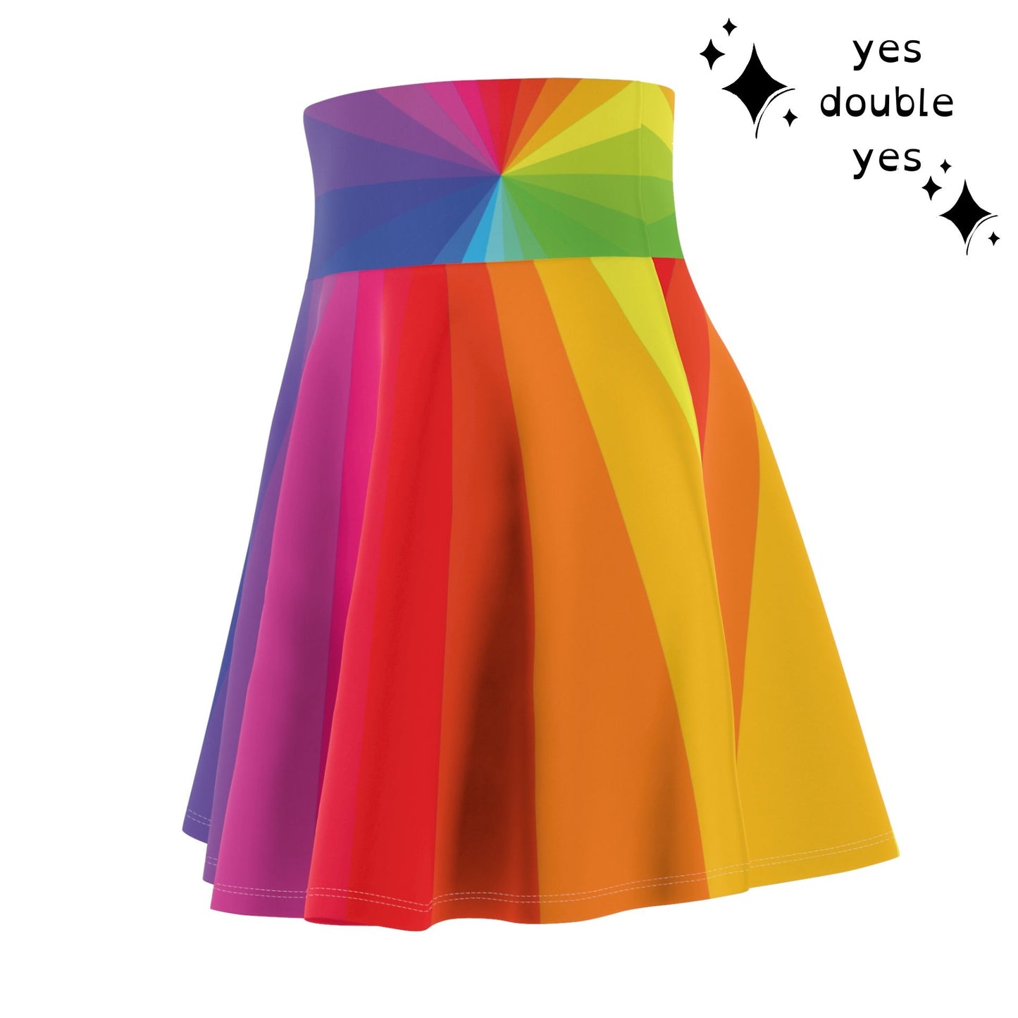 Color Wheel Rainbow Skirt