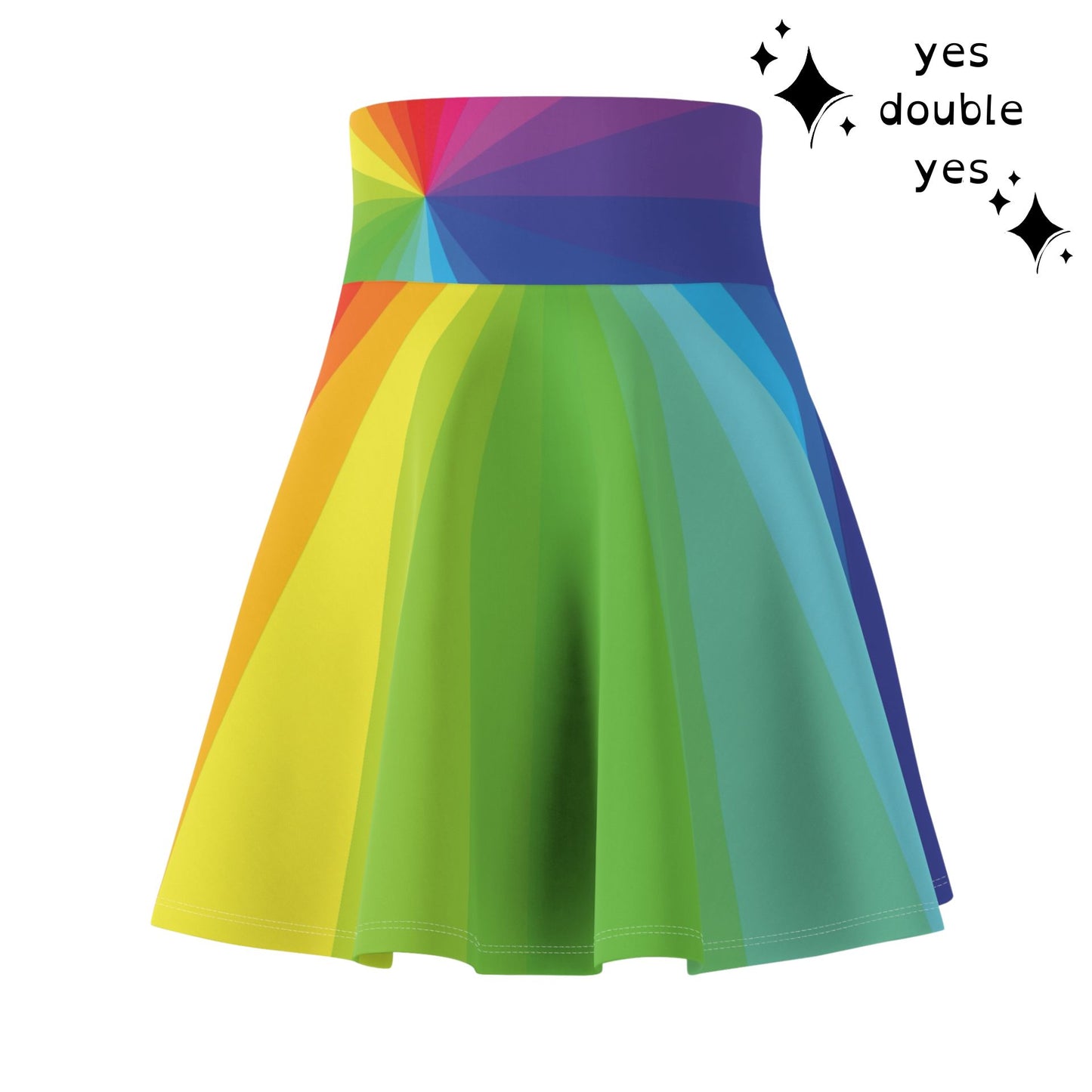 Color Wheel Rainbow Skirt