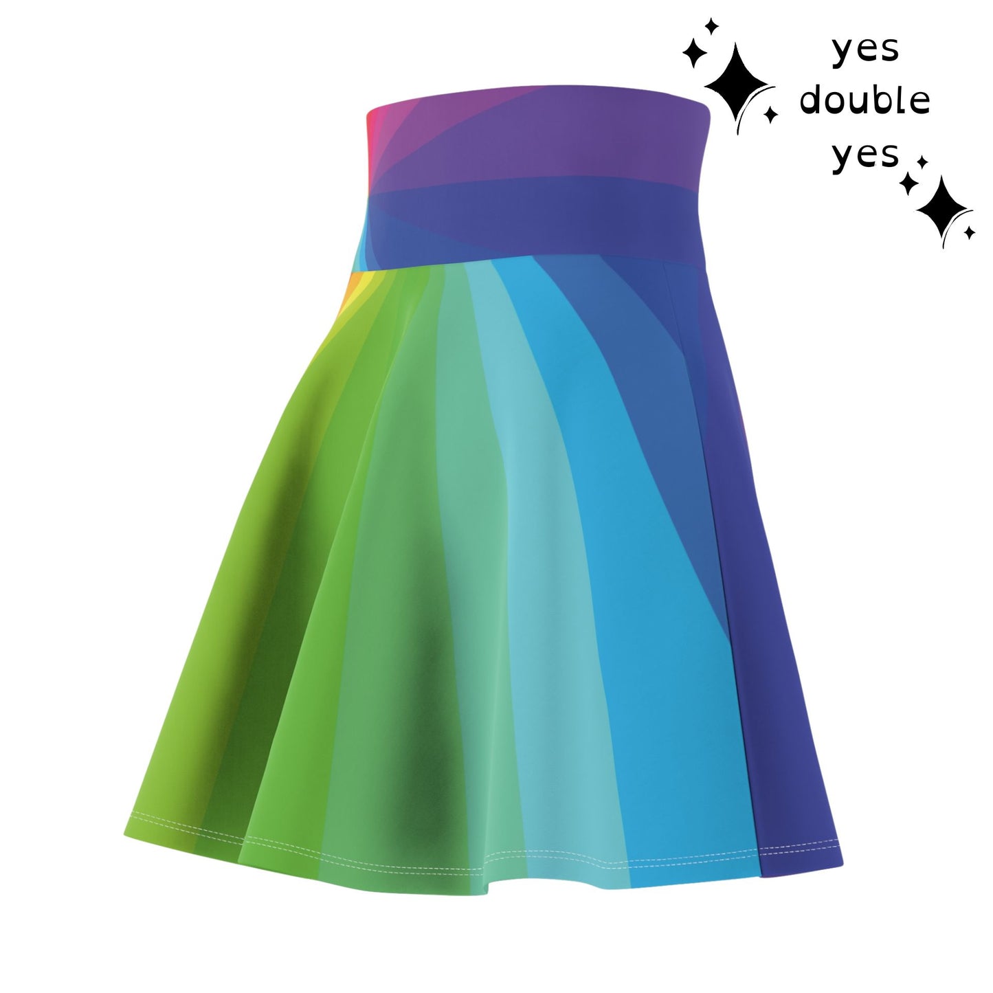 Color Wheel Rainbow Skirt