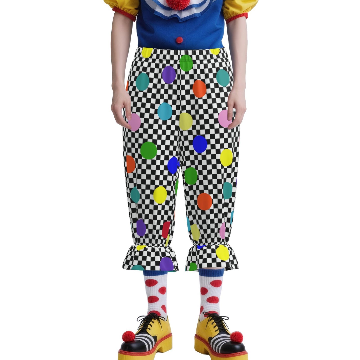 Confetti Check Knee Britches Clown Bloomers
