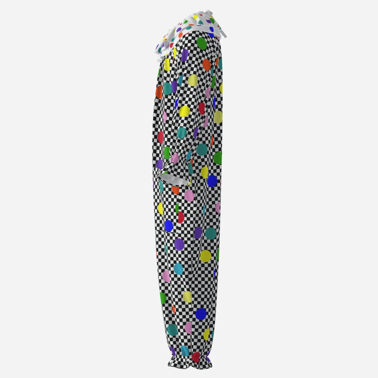 Confetti Check Polkadot Clown Suit n Collar