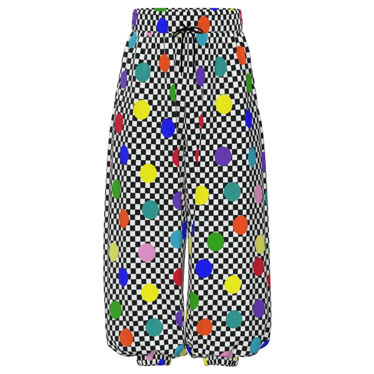 Confetti Checker Sport Waffle Clown Pants