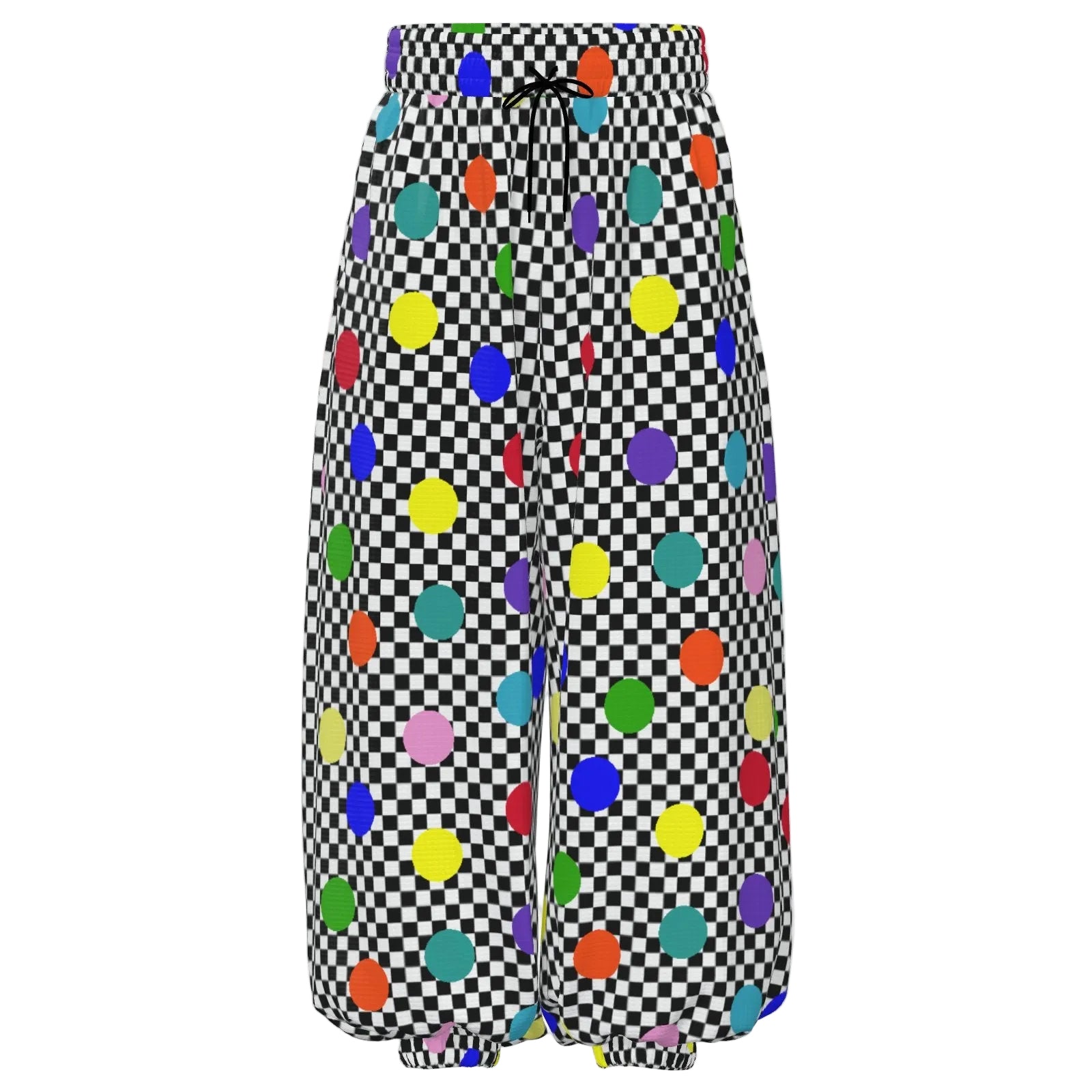 Confetti Checker Sport Waffle Clown Pants