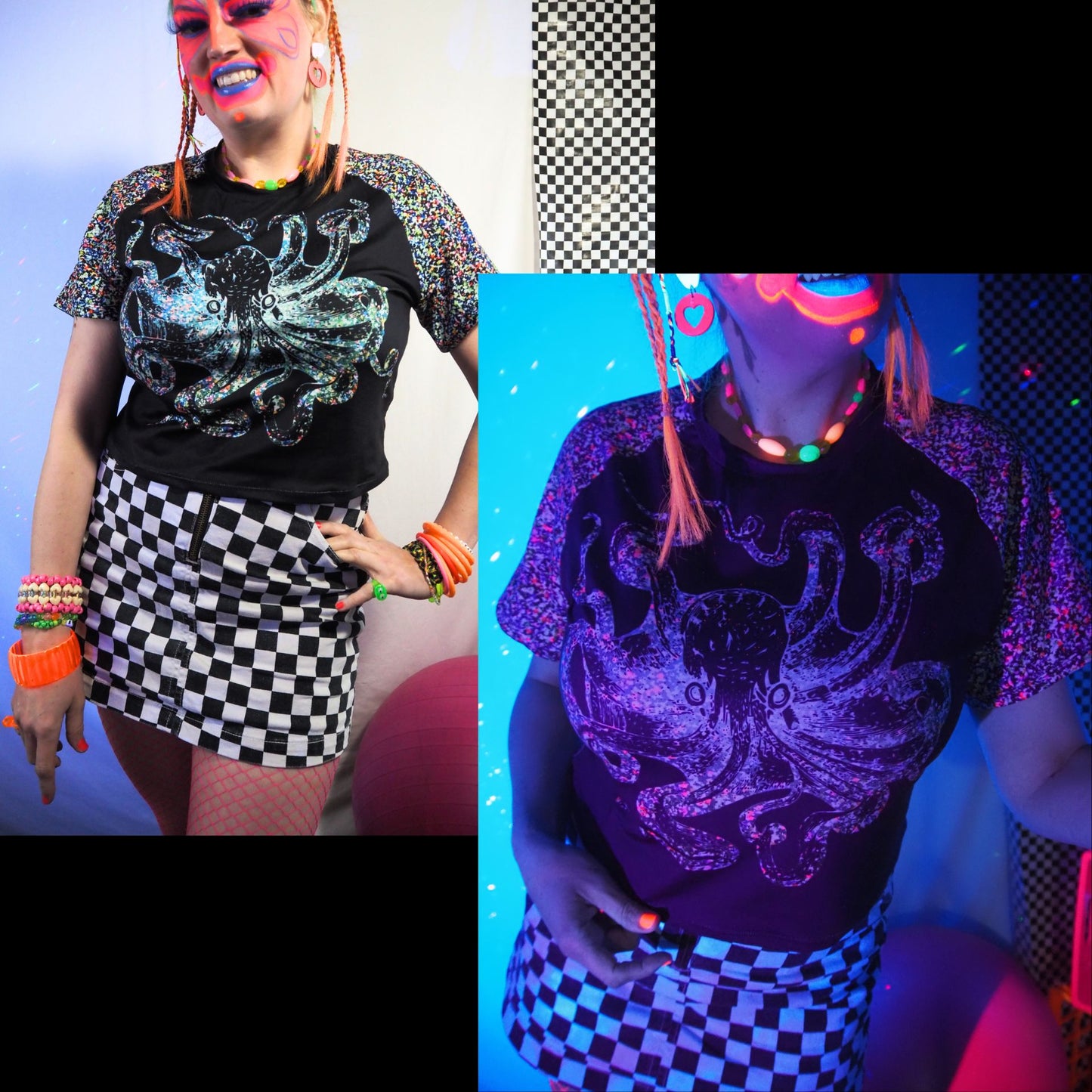 Cosmic Horror Octopus Crop Top