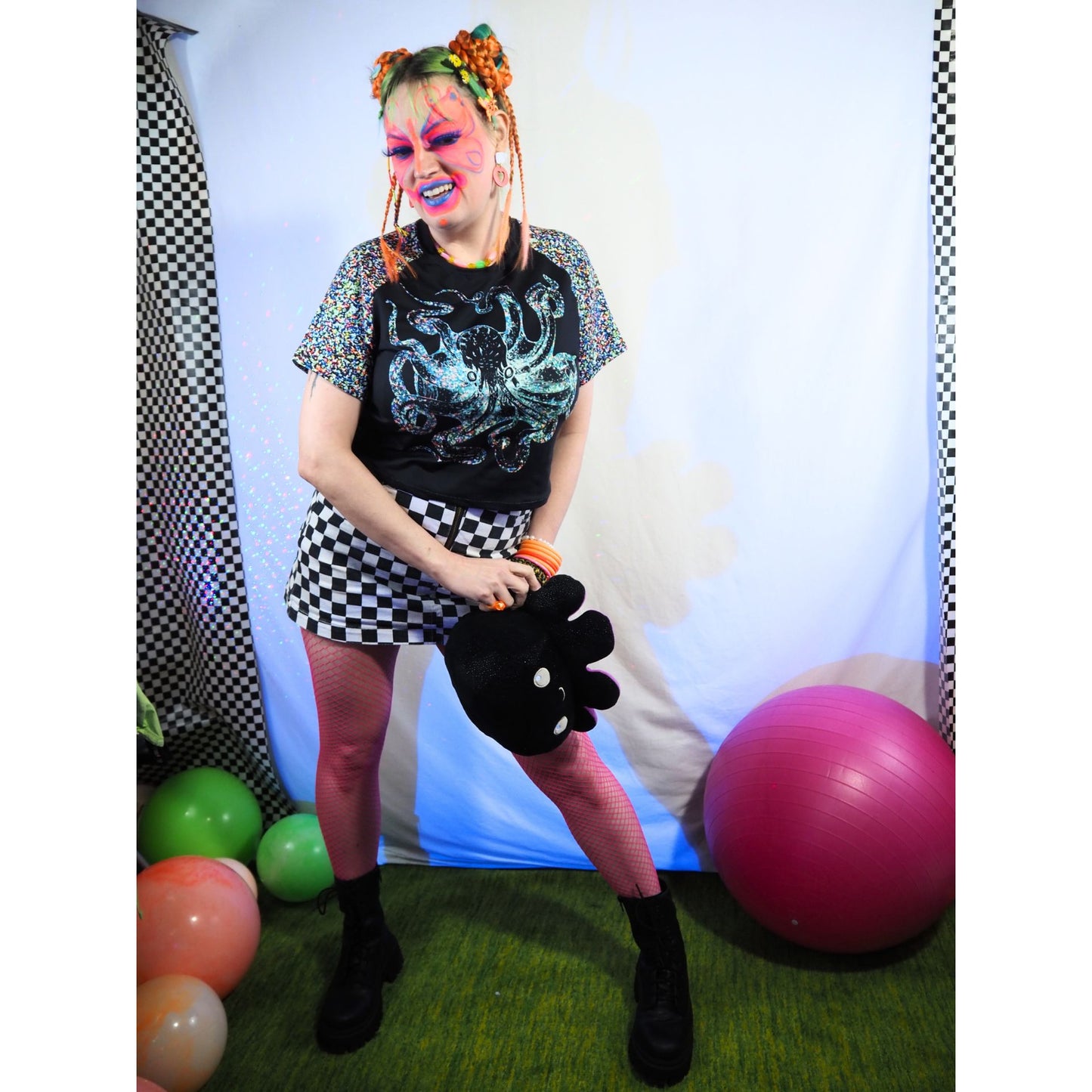 Cosmic Horror Octopus Crop Top