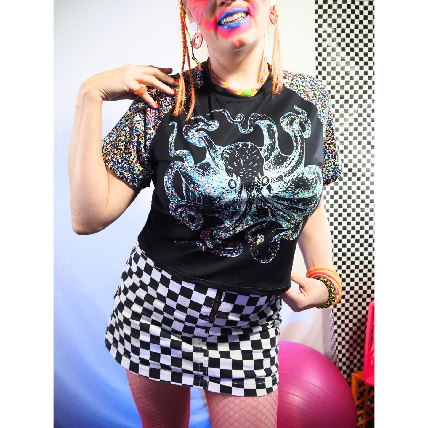 Cosmic Horror Octopus Crop Top