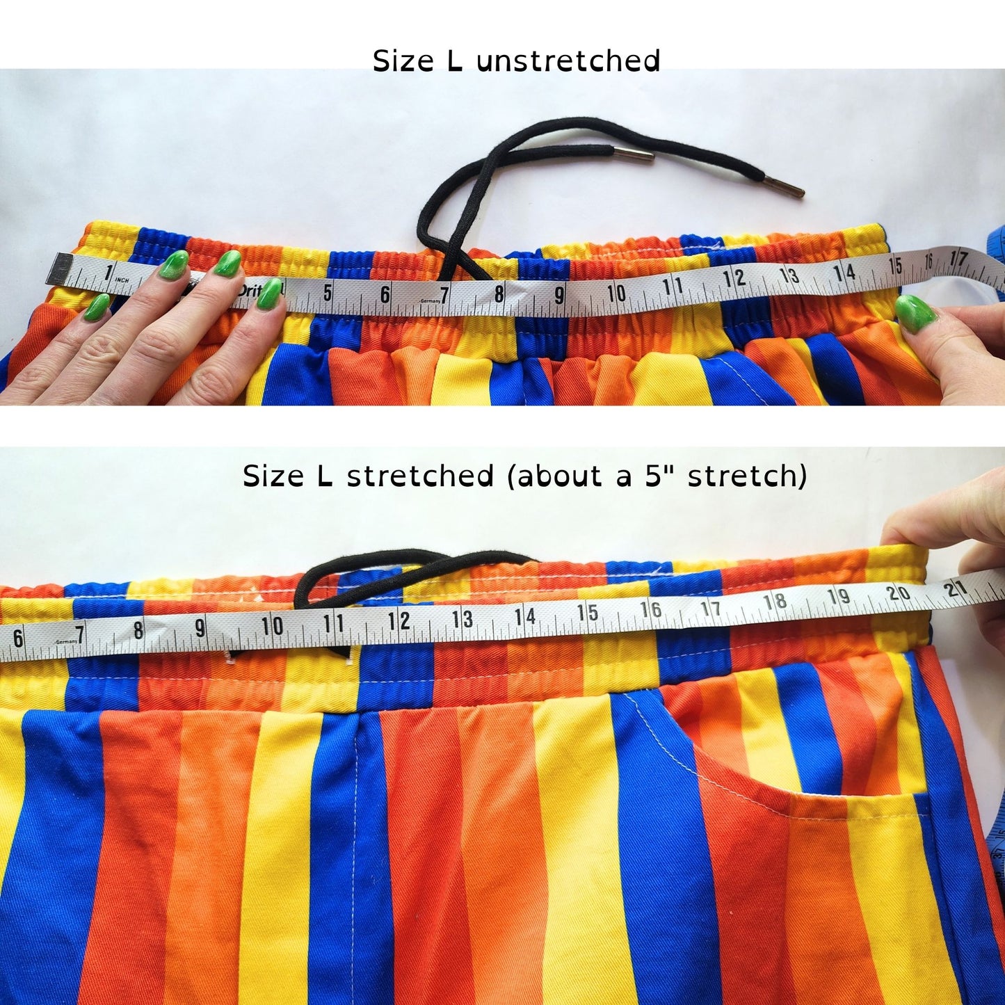 Richie Tigerstreifen-Anzughose Geldgrün