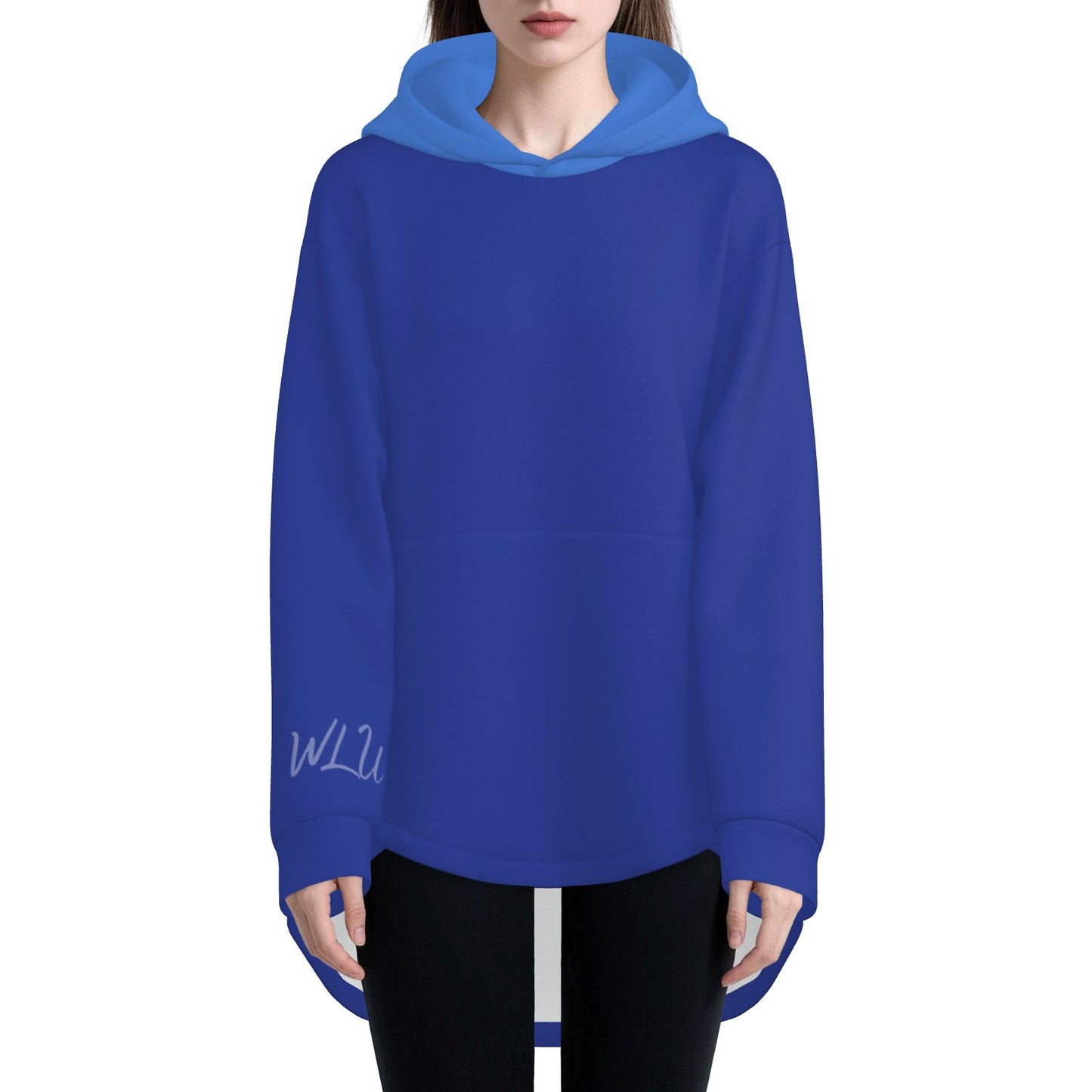 Cozy Bunny Hoodie WLU Night Blue Light Blue Rabbit Ear Sweater