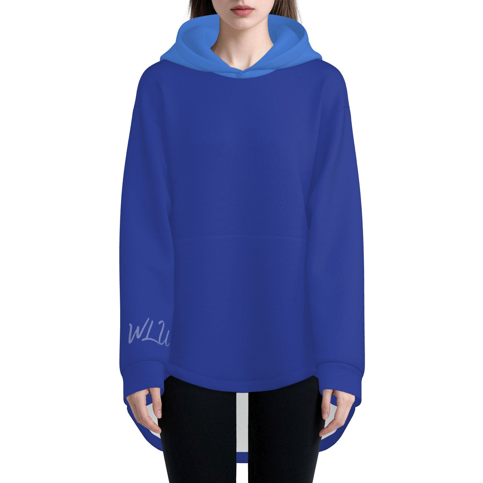 Cozy Bunny Hoodie WLU Night Blue Light Blue Rabbit Ear Sweater