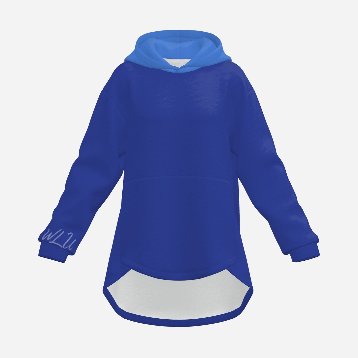 Cozy Bunny Hoodie WLU Night Blue Light Blue Rabbit Ear Sweater