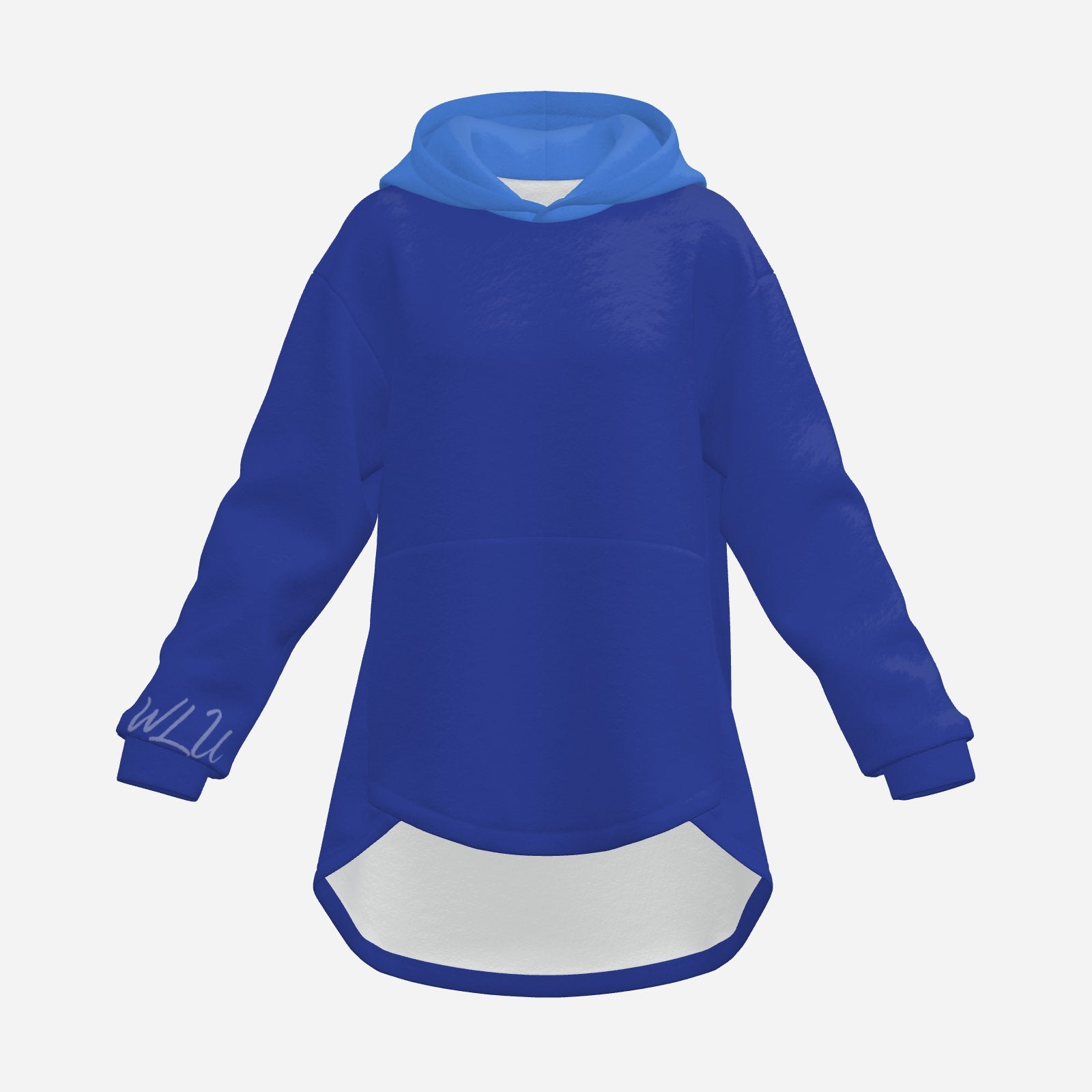 Cozy Bunny Hoodie WLU Night Blue Light Blue Rabbit Ear Sweater