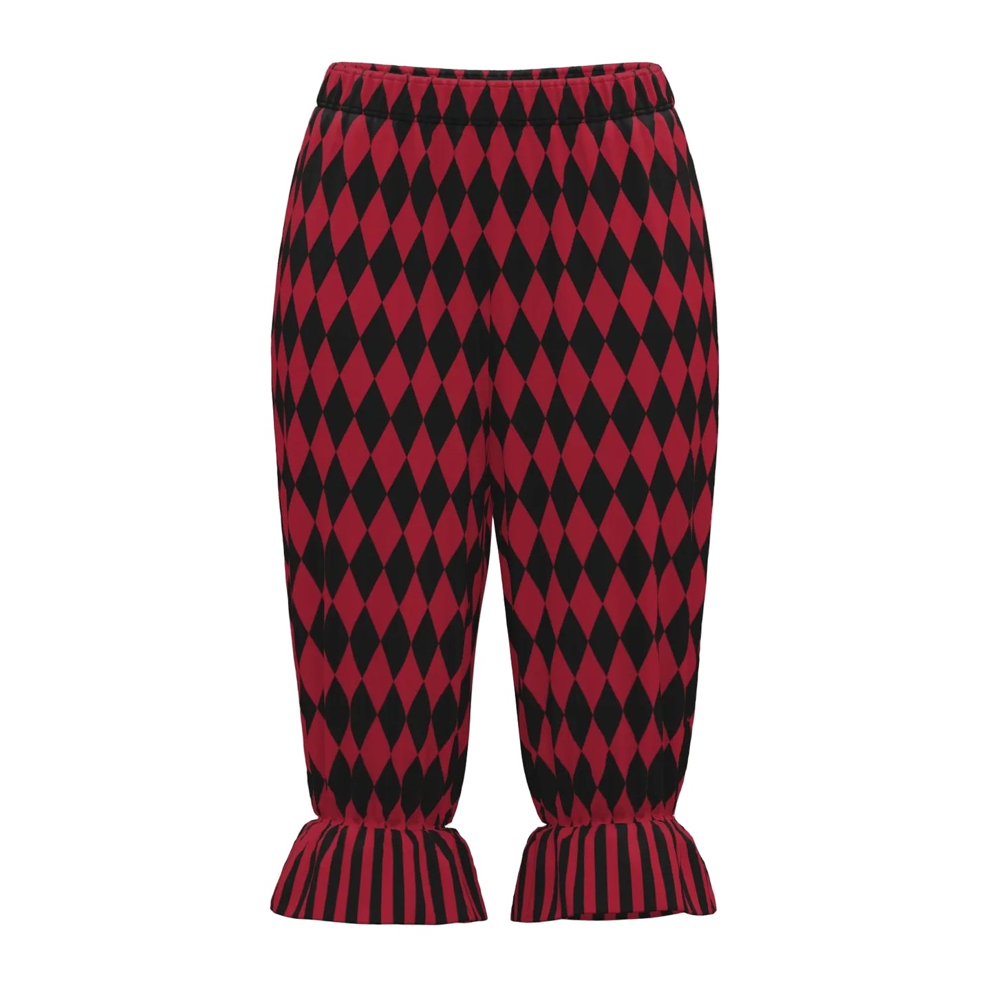 Cranberry Harlequin Jester Bloomers Clown Pants