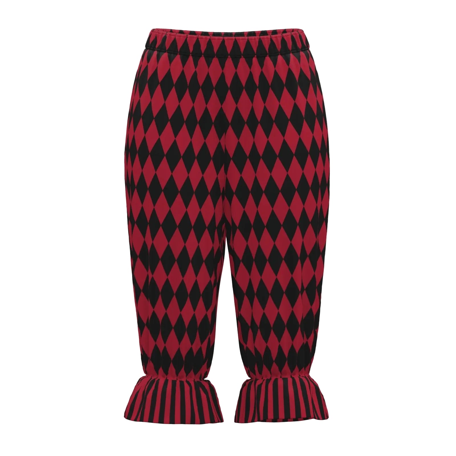 Cranberry Harlequin Jester Bloomers Clown Pants