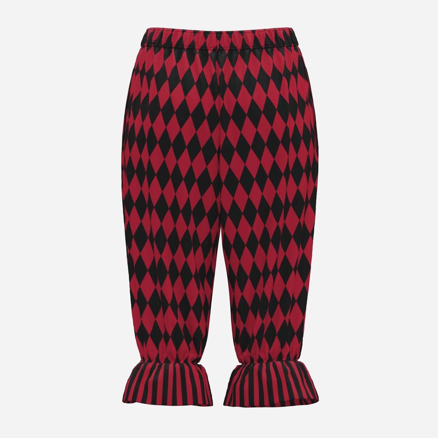 Cranberry Harlequin Jester Bloomers Clown Pants