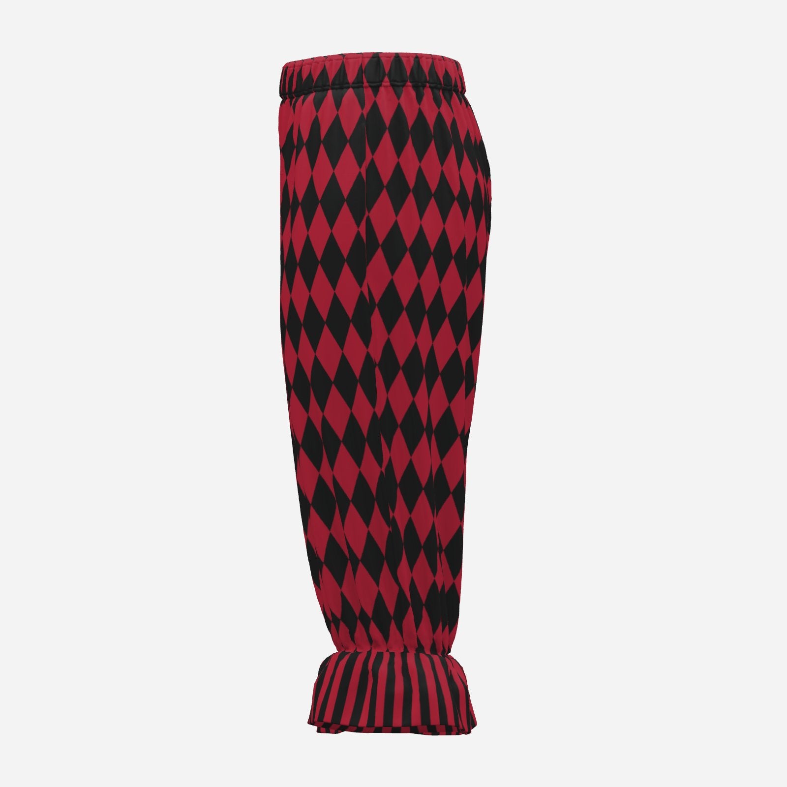 Cranberry Harlequin Jester Bloomers Clown Pants